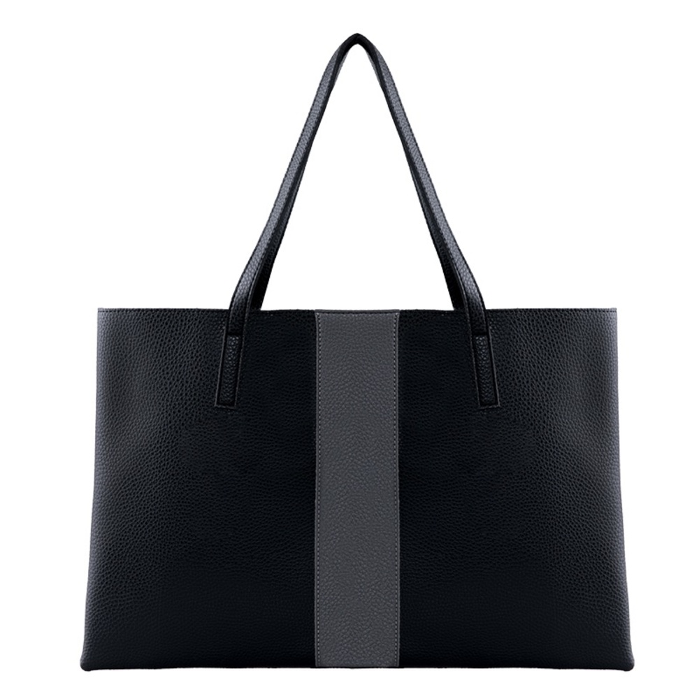 Vince Camuto Luck Tote Black Vegan Leather